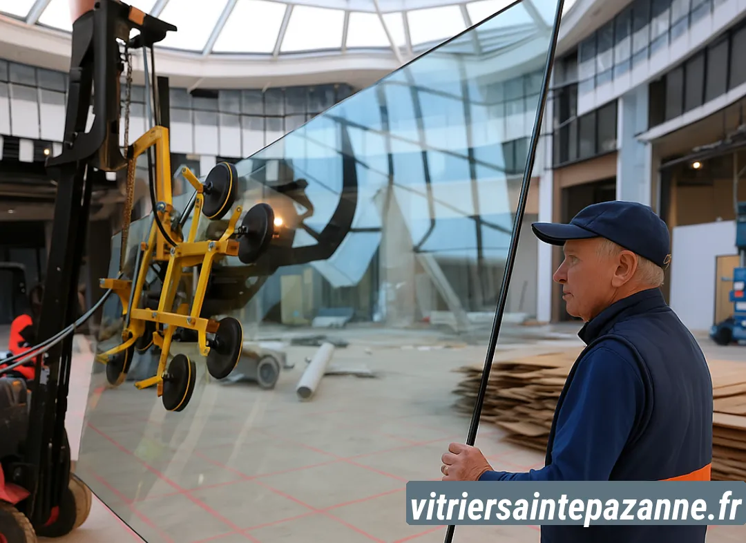 Remplacement de vitrine magasin Sainte-Pazanne